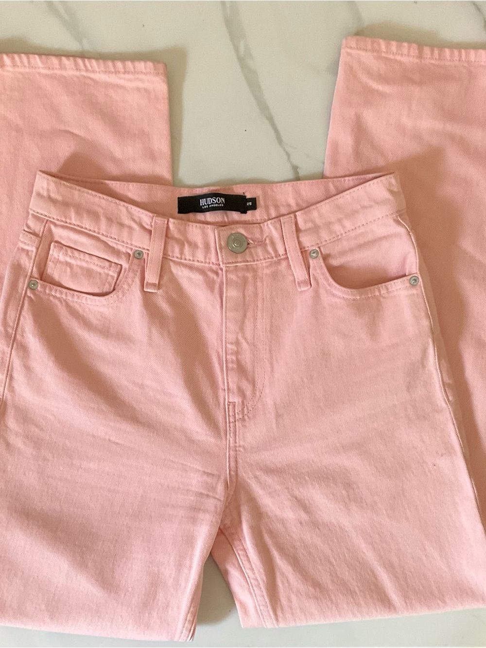 Hudson Jeans High-Rise Pink Jeans